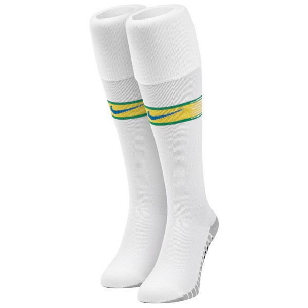 Chaussette Football Brésil Domicile 2018 Blanc